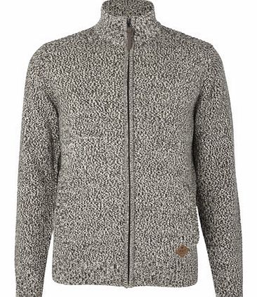 Grey Zip Through Jumper, Grey BR53H03FGRY
