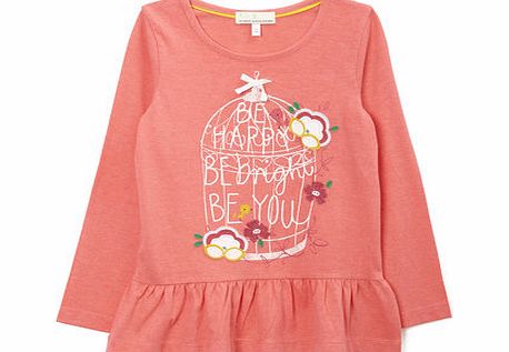 Bhs Happy Graphic Top, pink 9266960528