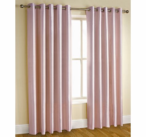 Heather plain faux silk blackout/thermal eyelet