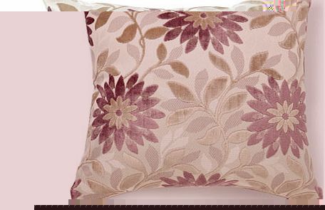 Heather velvet floral cushion, heather 1843641334