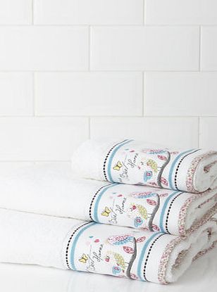 Bhs Home Sweet Home Applique Towel, multi 1945420305