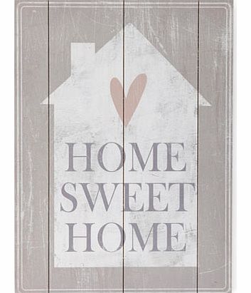 Bhs Home Sweet Home Plaque 30x45cm, natural