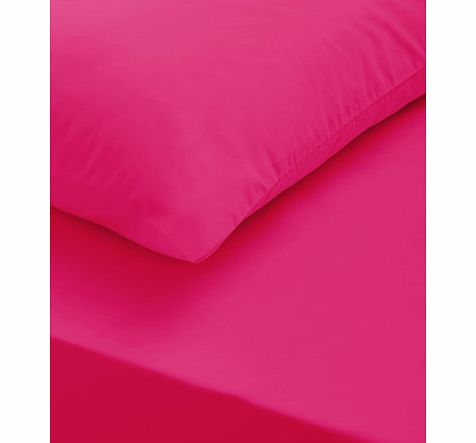 Bhs Hot Pink essentials fitted sheet, pink 1893940528