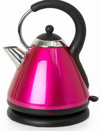 Bhs Hot Pink Essentials pyramid kettle, HOT PINK