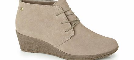 Bhs Hush Puppies Taupe Leather Nancy Kersal Shoe,