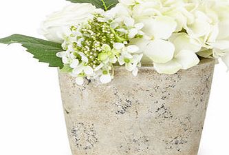 Bhs Hydrangea in shimmer vase, white 30922680306