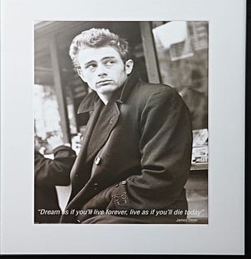 Bhs Iconic James Dean framed print Wall Art 53x43cm,