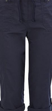 Bhs Indigo Cotton Crop Trousers, indigo 2206440205