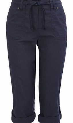 Bhs Indigo Great Value Crop Trousers, indigo