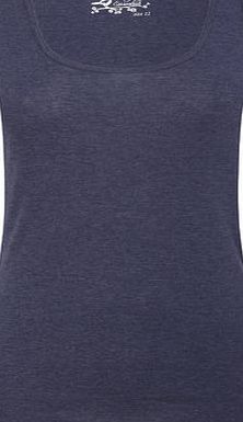 Bhs Indigo Scoop Neck Vest, indigo 2424010205