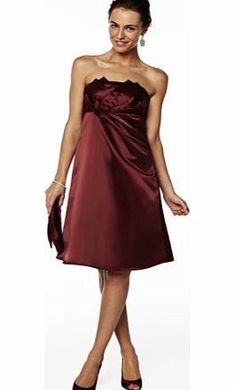 Bhs Iris Merlot Short Dress, deep red 19000220934