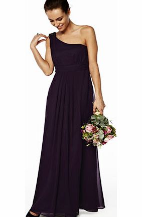 Bhs Isobel Grape Long Dress, deep purple 19000393229