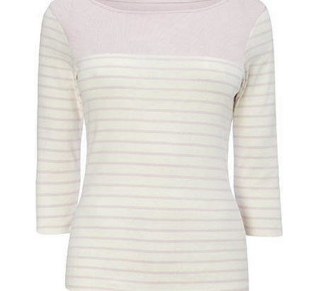 Bhs Ivory 3/4 Sleeve Stripe, ivory 2424460904