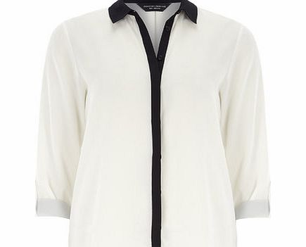 Bhs Ivory and Blush Placket Shirt, white 19126920306