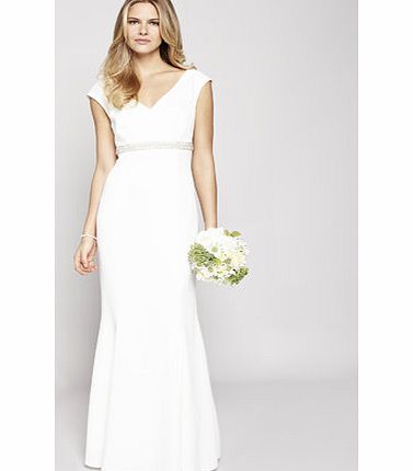 Bhs Ivory Ava Wedding Dress, cream 19000500005