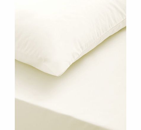 Bhs Ivory egyptian cotton fitted sheet, ivory