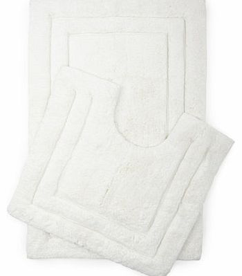 Bhs Ivory Egyptian cotton plush mats, ivory 1942760904