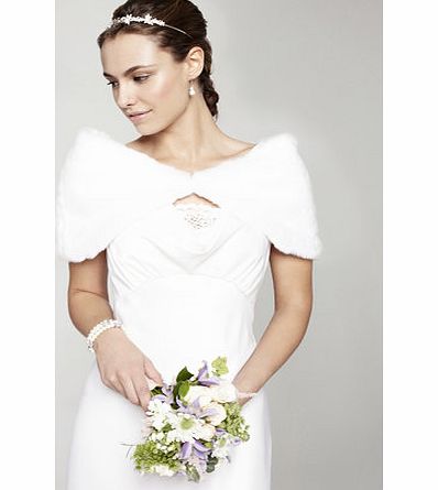 Bhs Ivory Faux Fur Shrug, ivory 6609060904