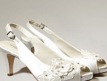 Bhs Ivory May Applique Platform Shoes, ivory