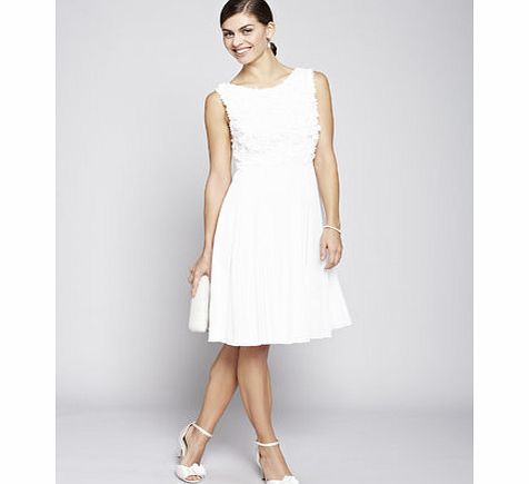 Bhs Ivory Rosie Short Bridesmaid Dress, cream