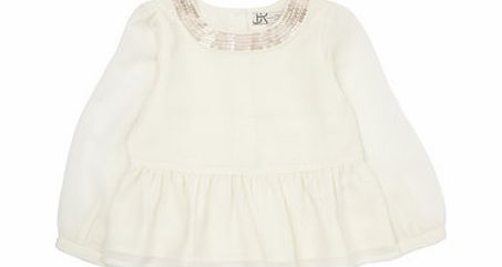 Bhs Ivory Sequin Blouse, ivory 19402280904