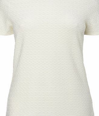 Bhs Ivory Textured Top, ivory 18930440904