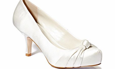 Bhs Ivory Wedding Collection Satin Knot Detail Court