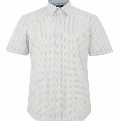 Bhs Jack Reid Marylebone Circle Print Shirt, White