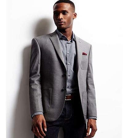 Bhs Jack Reid Marylebone Grey Diamond Blazer, Grey