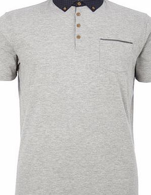 Bhs Jack Reid Marylebone Grey Jersey Polo Shirt,