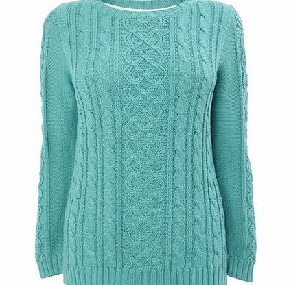 Bhs Jade Cotton Cable Jumper, jade 587327879