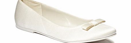 Bhs Jane Bow Ballet Pumps, ivory 1198930904
