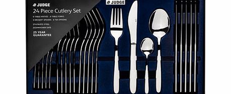 Bhs Judge Stainless Steel Modern 24 Piece Cutlery