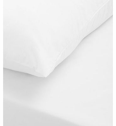 Bhs Julian Charles Cotton Rich White Fitted Sheet,