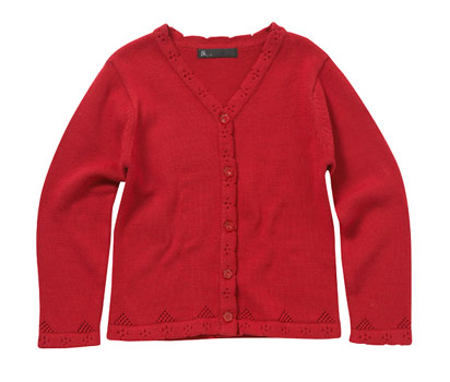 Junior girls cotton cardigan