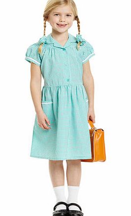 Bhs Junior Girls Mint Generous Fit Classic Gingham
