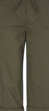Bhs Khaki Cotton Crop Trousers, khaki 2207680720