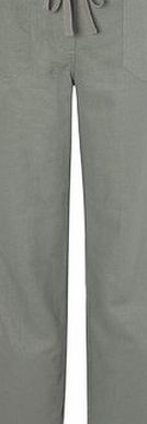 Bhs Khaki Petite Linen Blend Trouser, khaki 439750720
