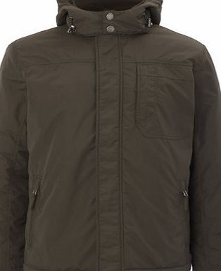 Bhs Khaki Ripstop Hooded Parka, Green BR56B05GKHK