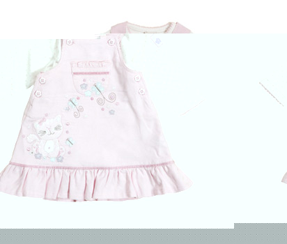 bhs Kitty embroidered cord dress set