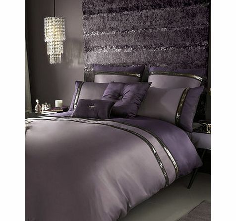Bhs Kylie at Home Amethyst Sequin trim bed linen,