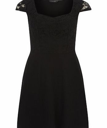 Bhs Lace Detail Sweetheart Dress, black 19128858513