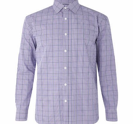 Bhs Large Purple Gingham Shirt, Purple BR66C10FPUR
