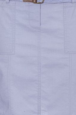 Bhs Lavender Belted Cotton Skirt, lavender 2207720126