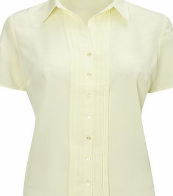 Bhs Lemon Pleat Front Shirt, yellow 18940362383