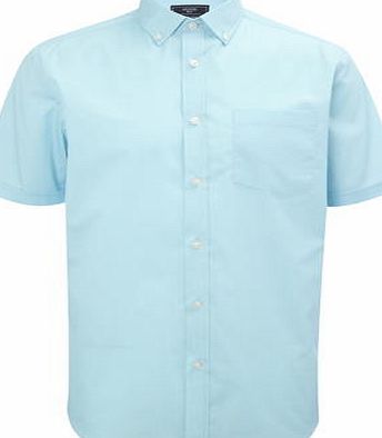 Bhs Light Blue Cotton Mix Shirt, Blue BR51V07GBLU
