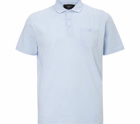 Bhs Light Blue Jersey Polo Shirt, Blue BR52J02GBLU