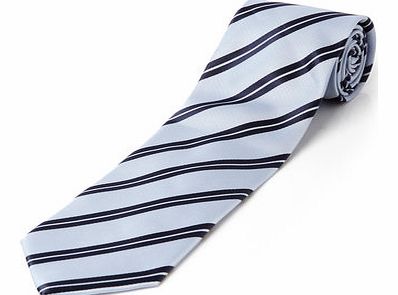 Bhs Light Blue Navy Stripe Tie, Blue BR66D27EBLU
