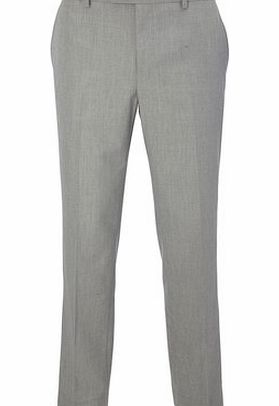 Bhs Light Grey Cotton Trousers, Grey BR65T10EGRY