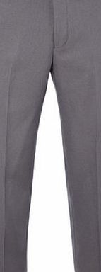 Bhs Light Grey Herringbone Regular Fit Trousers,